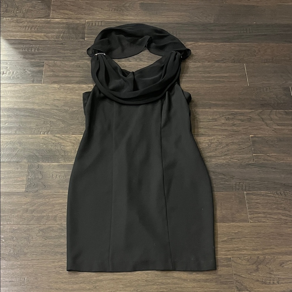 Carriage Court Vintage Dress Made in USA black Womens Size 16